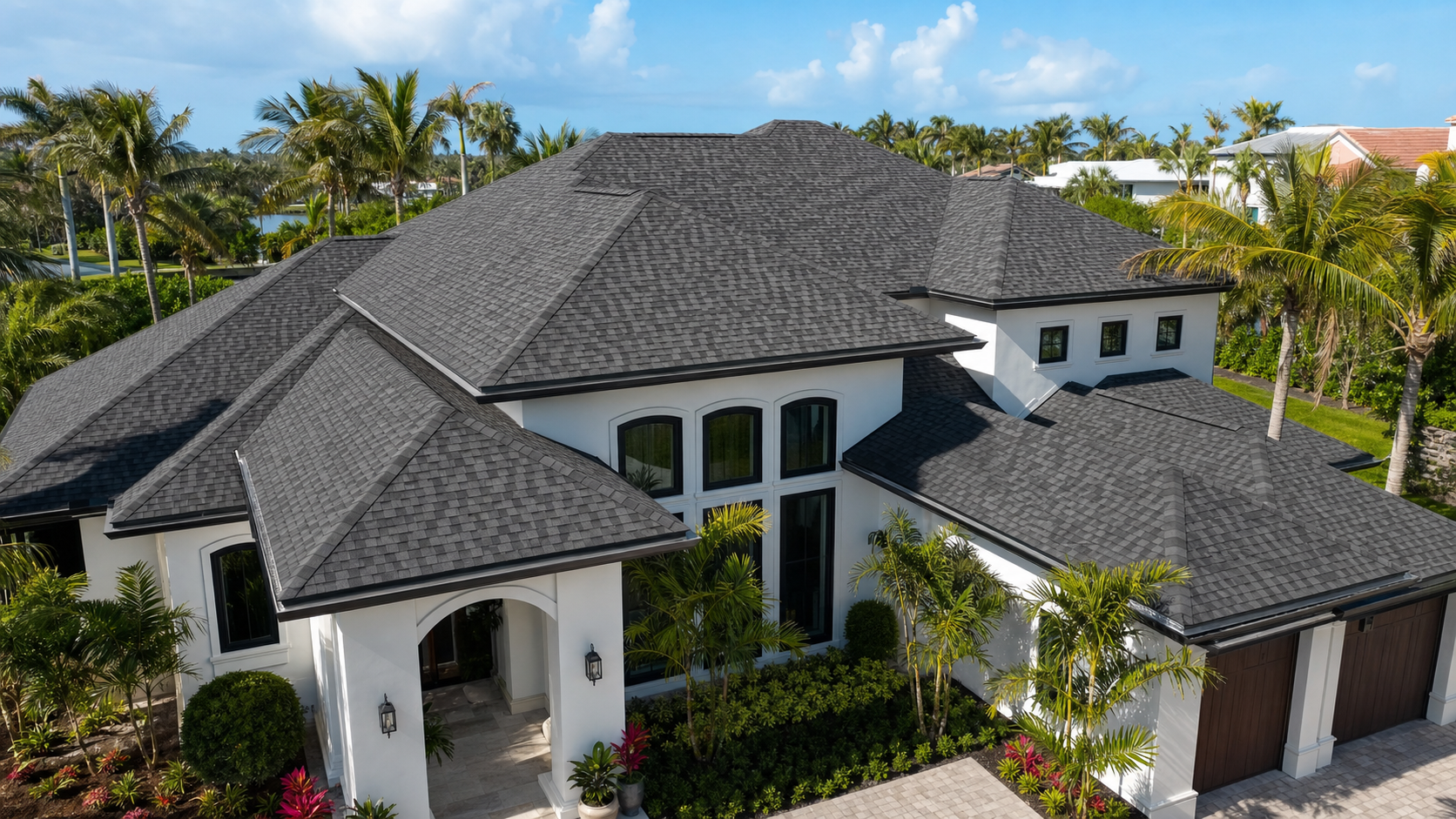 IKO Cambridge shingles on Florida luxury home
